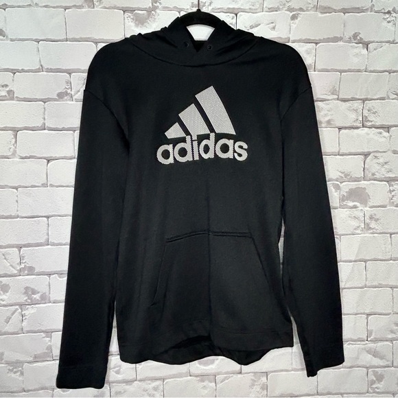 adidas Other - Adidas Black Mens Hoodie Sweatshirt Size Small